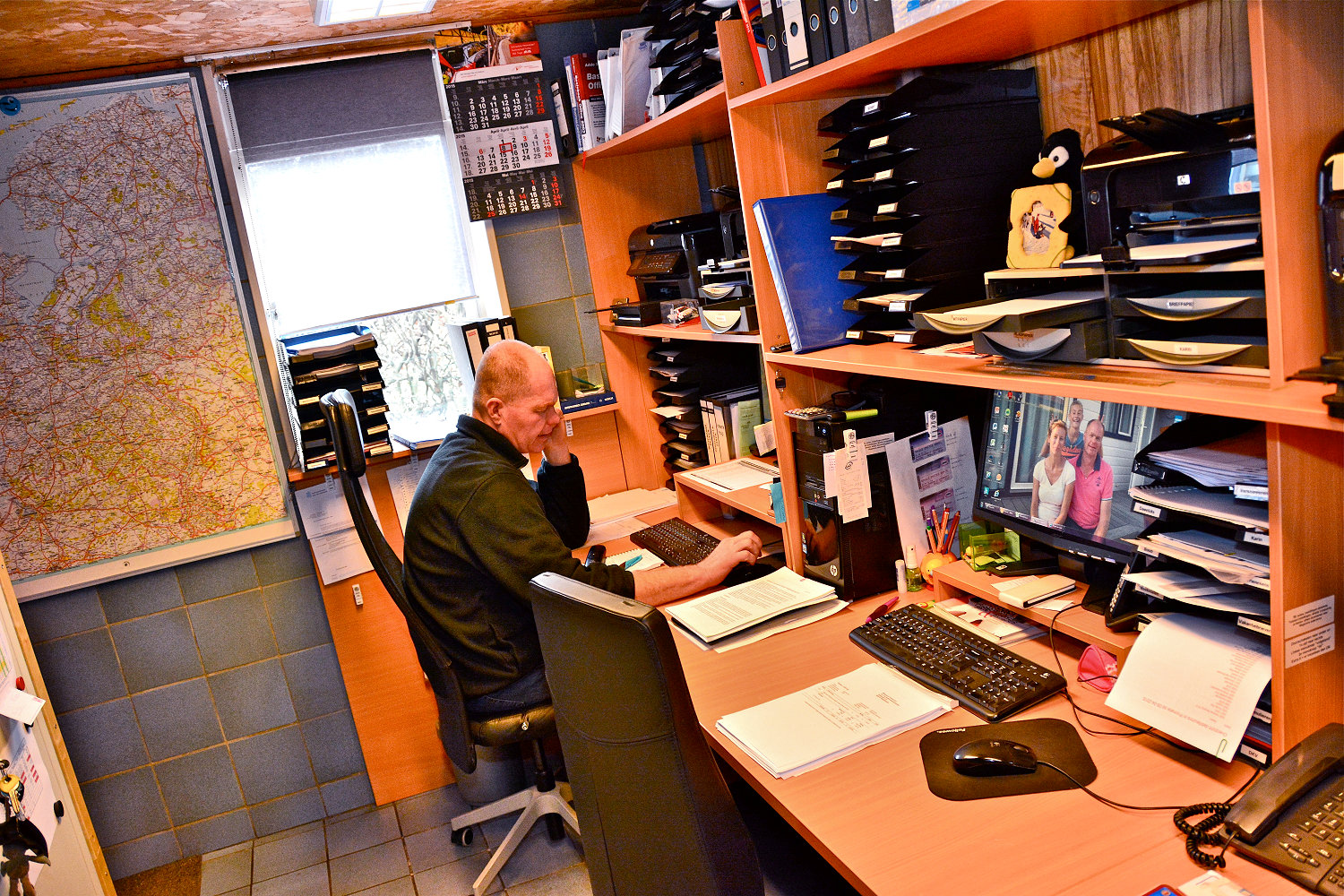 Gerjo Sprankenis in zijn kantoor in Leende